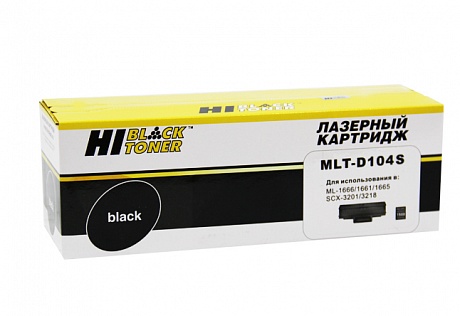 Картридж лазерный Hi-Black HB-MLT-D104S для Samsung ML-1660/ 1665/ 1860/ SCX-3200/ 3205, чёрный (1500 стр.)