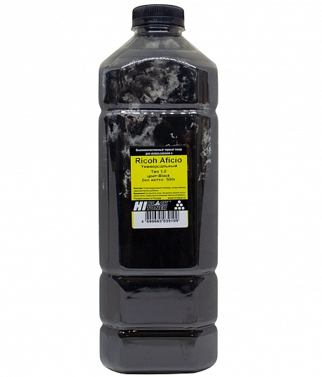 Тонер универсальный Hi-Black для Ricoh Aficio Color, Тип 1.0, чёрный (500 гр.)