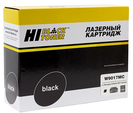 Тонер-картридж Hi-Black (HB-W9017MC) для HP LJ E50045/ E52545, чёрный (20000 стр.)