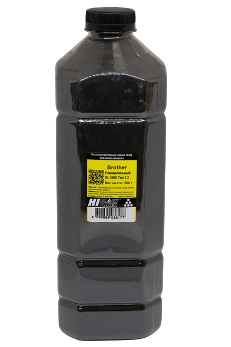 Тонер универсальный Hi-Black (TN-1075/ TN-1095) для Brother HL-3480, Тип 3.2, чёрный (500 гр.)
