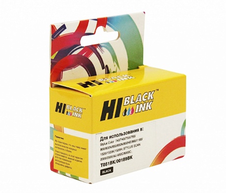 Картридж Hi-Black (HB-T0511) для Epson Stylus Color 740/ 760/ 800/ 1160/ 1520, чёрный